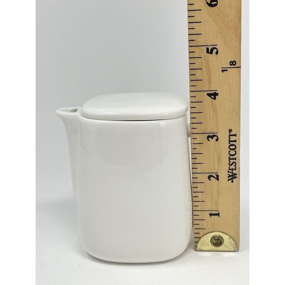Alessi for Delta Airlines First Class Creamer with Lid Mini Teapot White - Picture 2 of 7